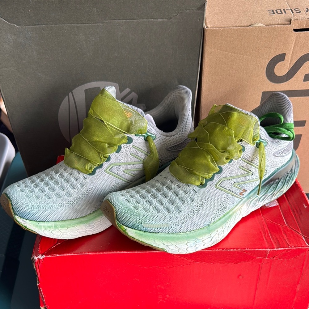 Custom New Balance 1080v12 Lounge Around Green
